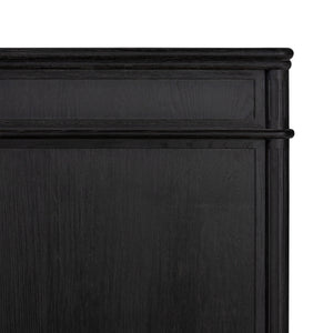 Toulouse Bed In Distressed Black In King
