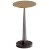 Beauvais Side Table In Silver And Black