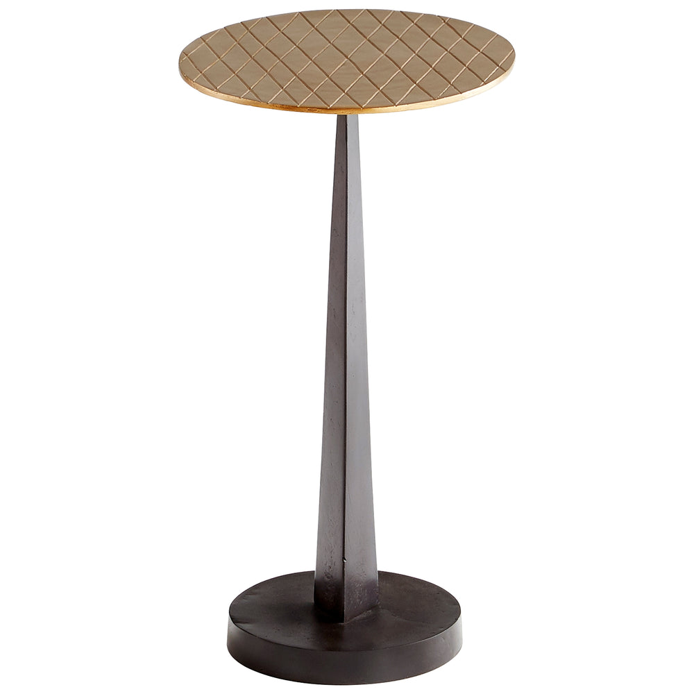 Beauvais Side Table In Silver And Black