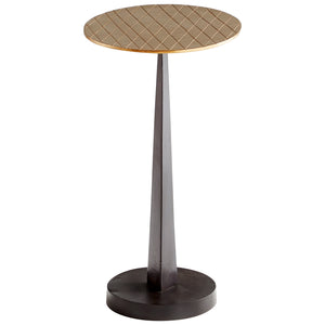 Beauvais Side Table In Silver And Black