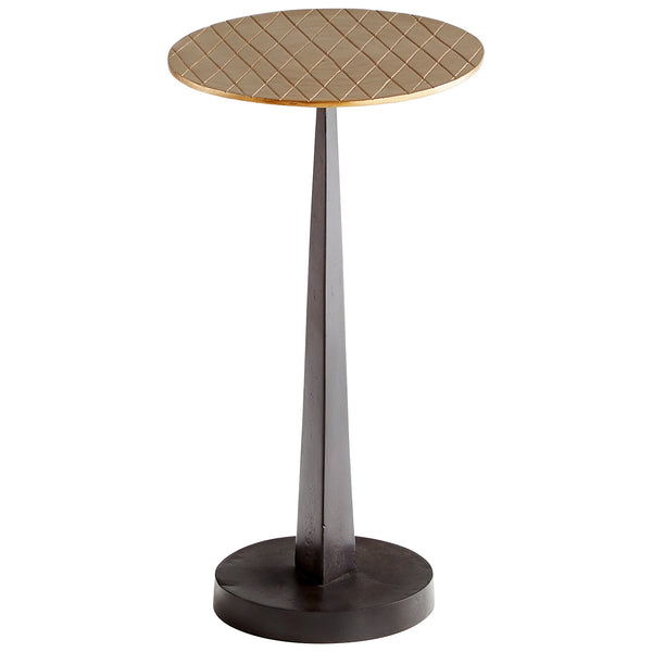 Beauvais Side Table In Silver And Black