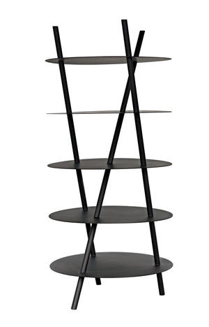 Gautama Industrial Steel Shelf in Matte Black
