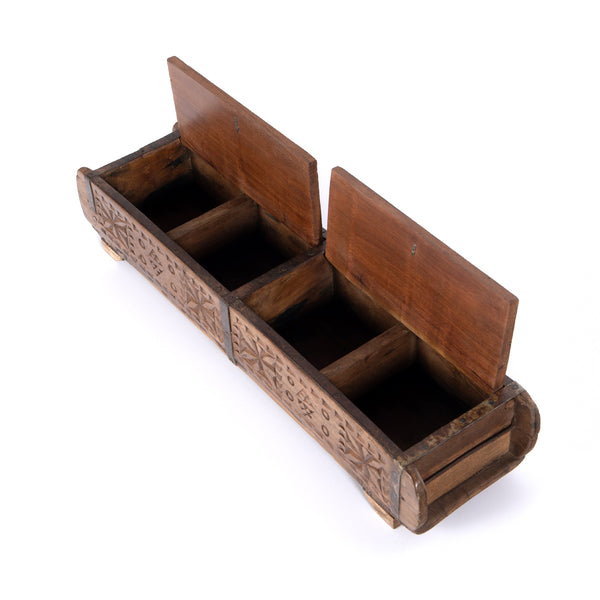 Found Carved Box In Reclaimed Natural