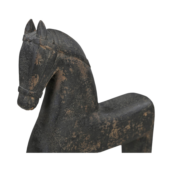 Gallant Handcrafted Black Wooden Sculpture