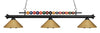 Shark 3 Light Billiard Light in Matte Black Finish