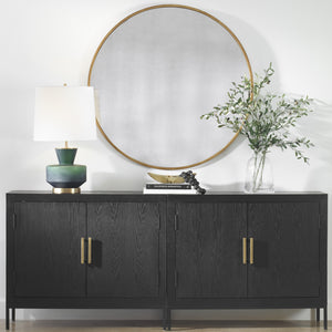 Junius Round Gold Mirror