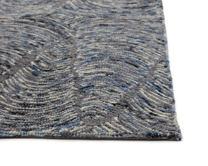 Corfu Hand-tufted Rug - Blue / Charcoal - 8' X 10'