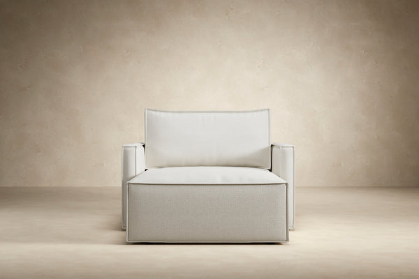 NEWILLA LOUNGER CHAIR W/SLIM ARM RESTS, 39"X61"