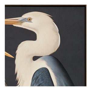 Two Cranes Art Deco Framed Painting