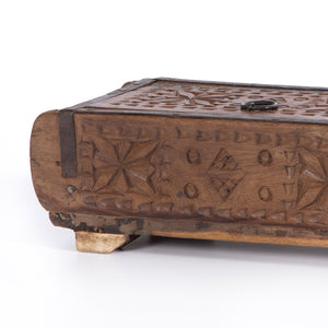 Found Carved Box In Reclaimed Natural