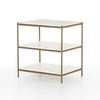Felix Nightstand in ANTIQUE BRASS