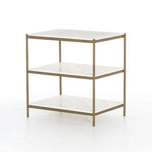 Felix Nightstand in ANTIQUE BRASS
