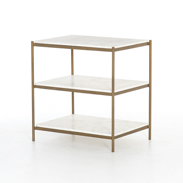 Felix Nightstand in ANTIQUE BRASS