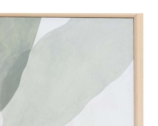 CALM REFLECTION (SET OF 2) - 40" X 50" - NATURAL FLOATER FRAME