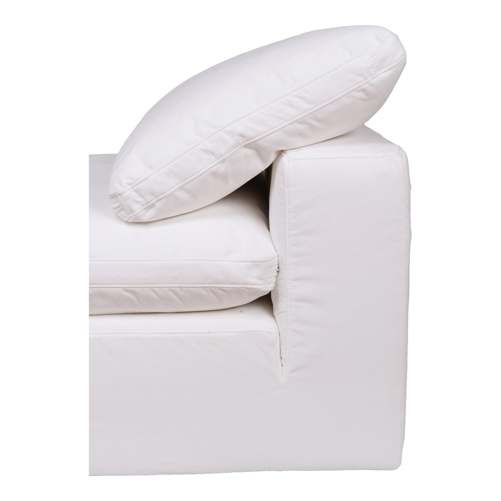 Clay Collection Slipper Chair in Cream White