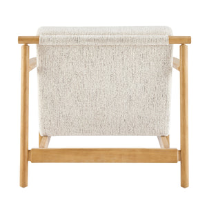 Arnold Chenille Accent Arm Chair, Concord Cream