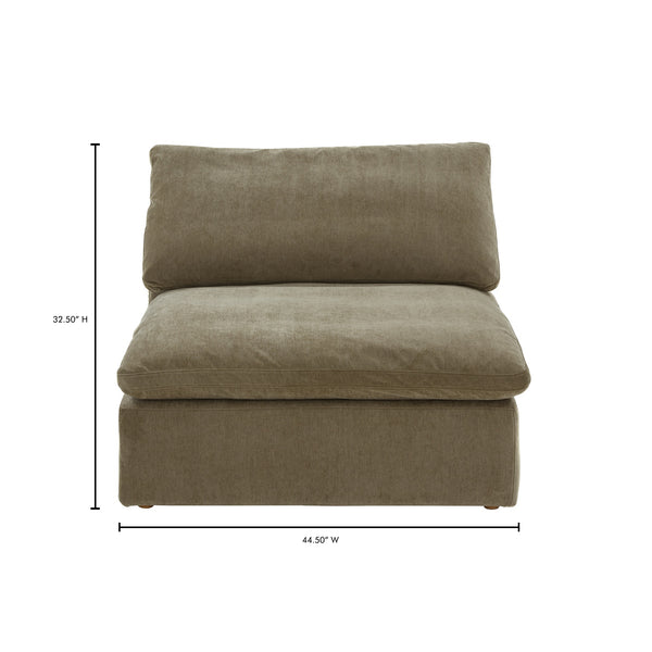 Moe's Clay Slipper Chair in Desert Sage