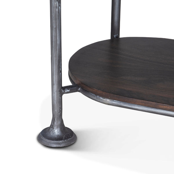 Bowery Tall Oval Bar Cabinet