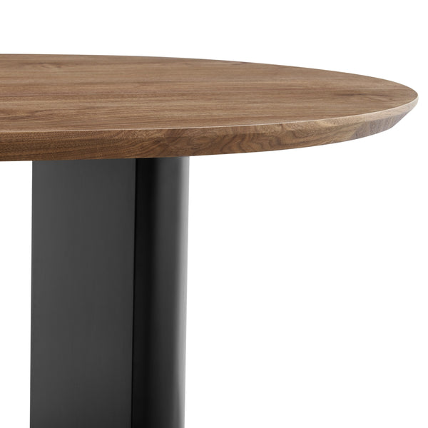 Conway KD 86.5" Oval Dining Table, Walnut 