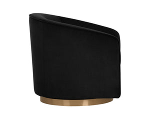 Hazel Swivel Chair - Black Sky