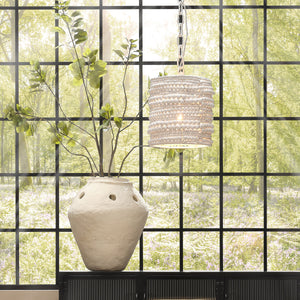 Strand Wood Beaded 1-Light Pendant