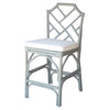 Kara Rattan Counter Stool In Gray