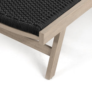 Delano Outdoor Chaise Lounge In Grey