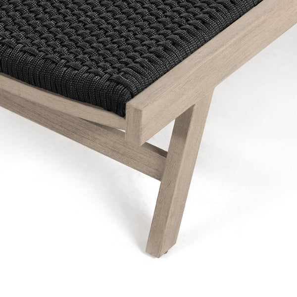 Delano Outdoor Chaise Lounge In Grey