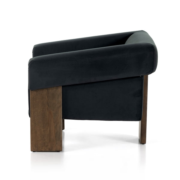 Cairo Chair In Modern Velvet Smoke