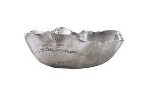 Cast Onyx Bowl, Silver Leaf, Smallall