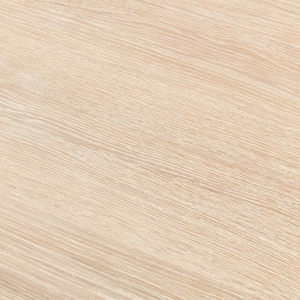 Vander Solid Wood Square End Table in Cream Washed