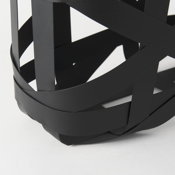 Tyrell (Set of 2) 23L x 11W; 18L x 8W Black Iron Metal Baskets