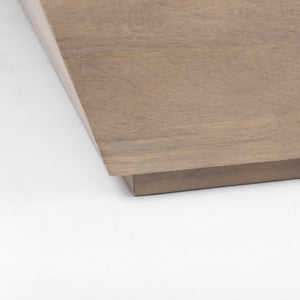 Wyatt 41.0L x 41.0W x 16.0H Brown Wood Angular Coffee Table