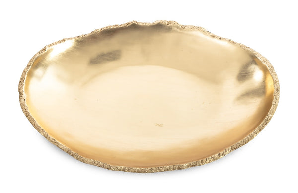 Broken Egg Bowl, White and Gold Leaf, Extra Large