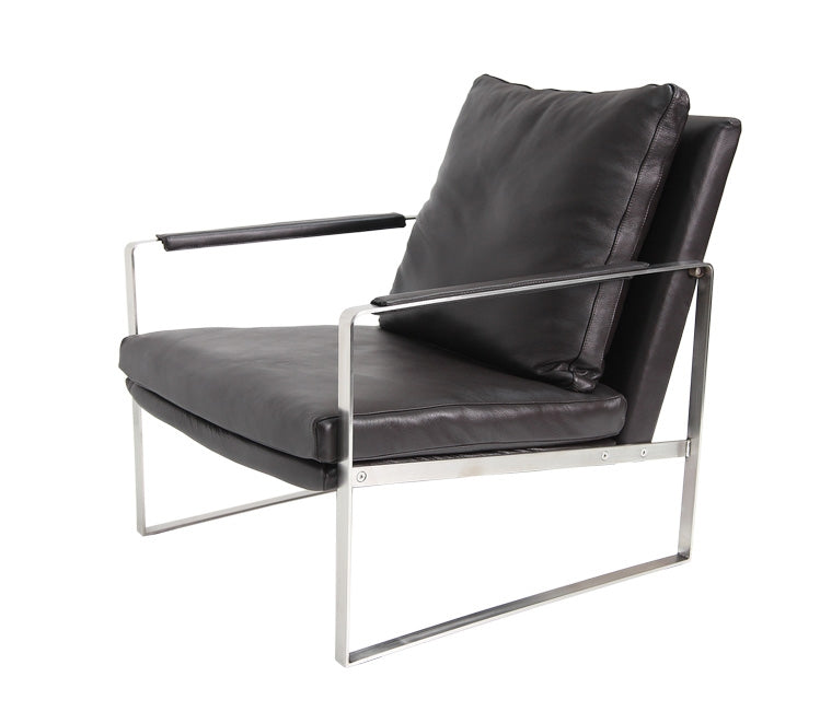 Geovani chair brown Genuine leather