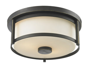 Savannah 2 Light Flush Mount in Olde Bronze Finish