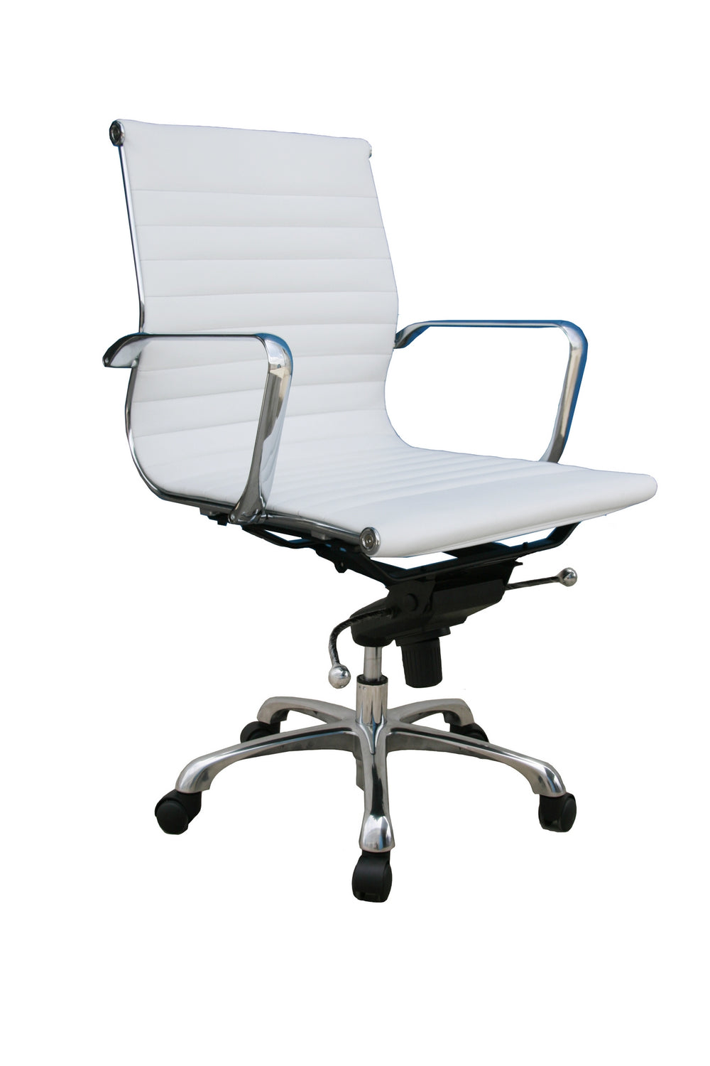 Excite Low Back White Office Chair