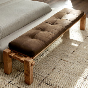 Marcia Accent Bench in French Oak