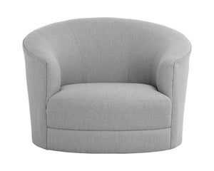 GRIMALDI SWIVEL ARMCHAIR - LIV DOVE