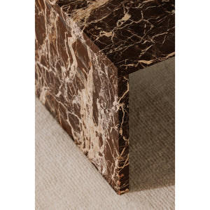 Rosa Coffee Table in Rosso Levanto Marble