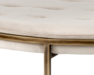 Ethel Ottoman - Round - Piccolo Prosecco