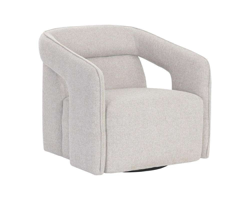 Kendrick Swivel Lounge Chair - Belfast Heather Grey