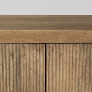 Cairo 36.0L x 19.5W x 36.0H 2 Door Wood and Metal Cabinet