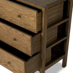 Meadow 6 Drawer Dresser In Tawny Oak
