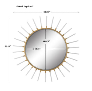 Oracle Round Starburst Mirror