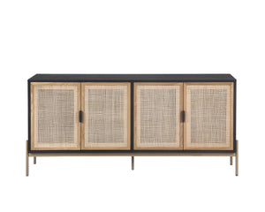 AVIDA SIDEBOARD - LARGE - GOLD - BLACK/NATURAL