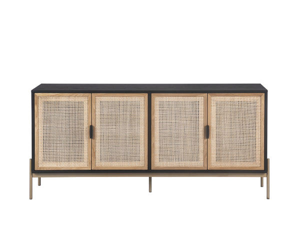 AVIDA SIDEBOARD - LARGE - GOLD - BLACK/NATURAL