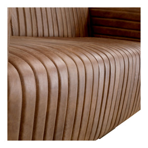 Castle Sofa in Brown Leather