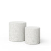 Ivory Terrazzo Pedestals
