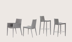 Tiffany armchair grey bonded leather